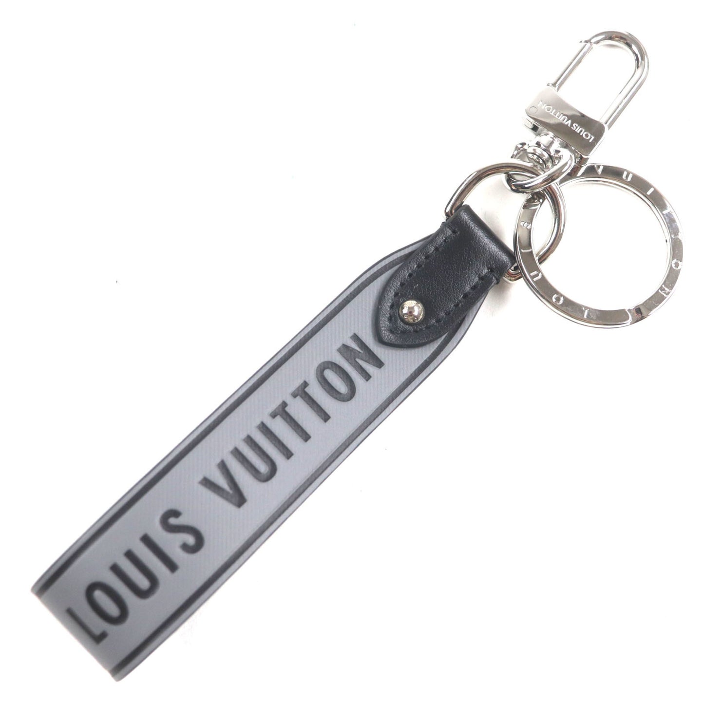 Louis Vuitton 2022 Louis Vuitton M00337 Capital Lv Monogram Eclipse Calfskin Key Ring Strap