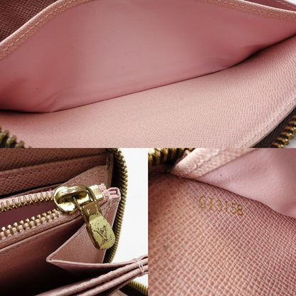 Louis Vuitton Louis Vuitton Damier Long Wallet N60046 Zippy Ebene Rose Ballerine 180832