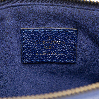 Louis Vuitton Monogram Empreinte Twice Shoulder Bag M50262 Blue Leather