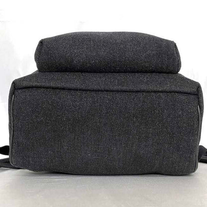 Saint Laurent Backpack F-21216 Black 326865 Felt Canvas Leather Saint Laurent Paris One Night Two