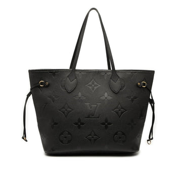 Louis Vuitton Monogram Empreinte Neverfull Mm Tote Bag/Shoulder Bag M45685 Noir Black Leather