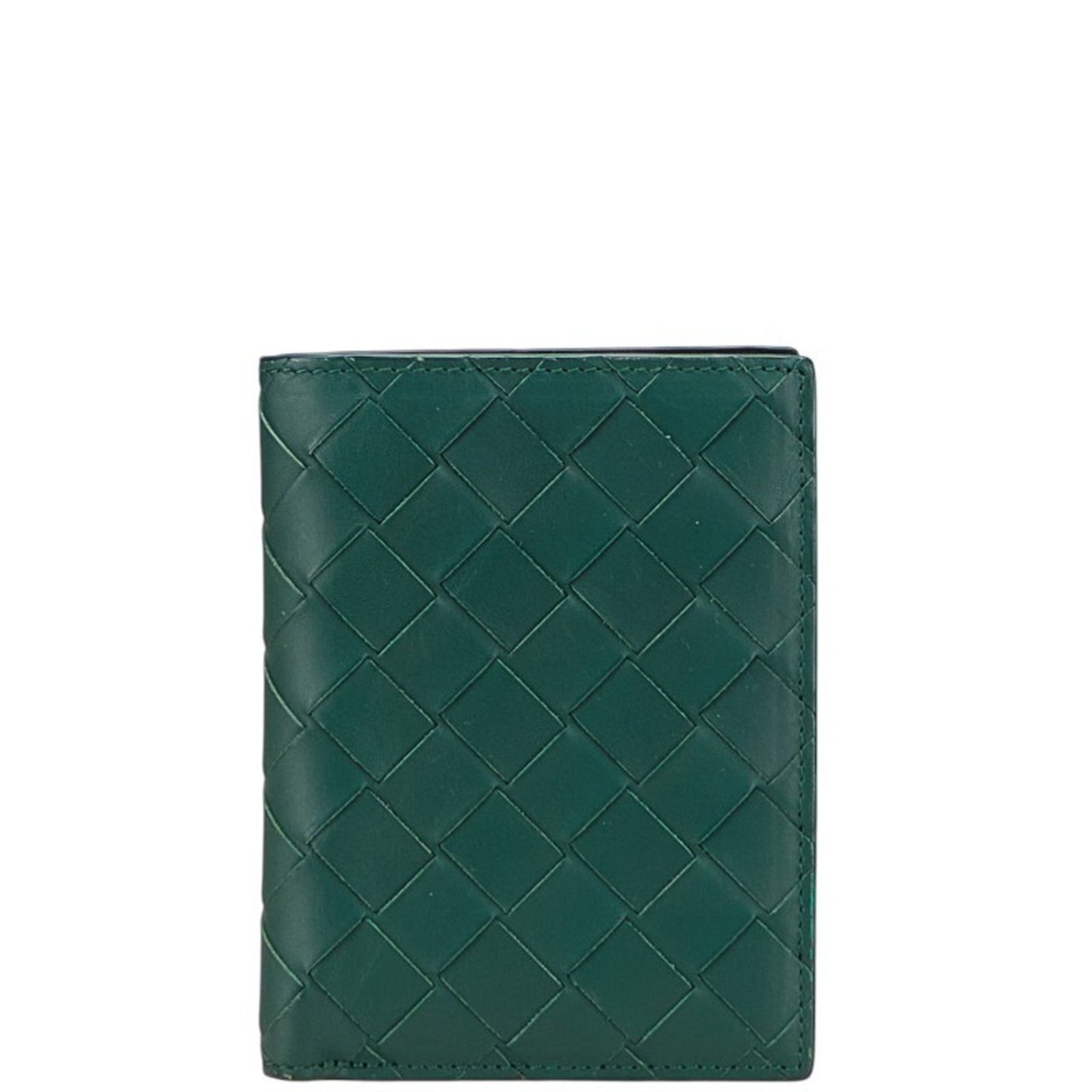Bottega Veneta Intrecciato Long Wallet Green Leather