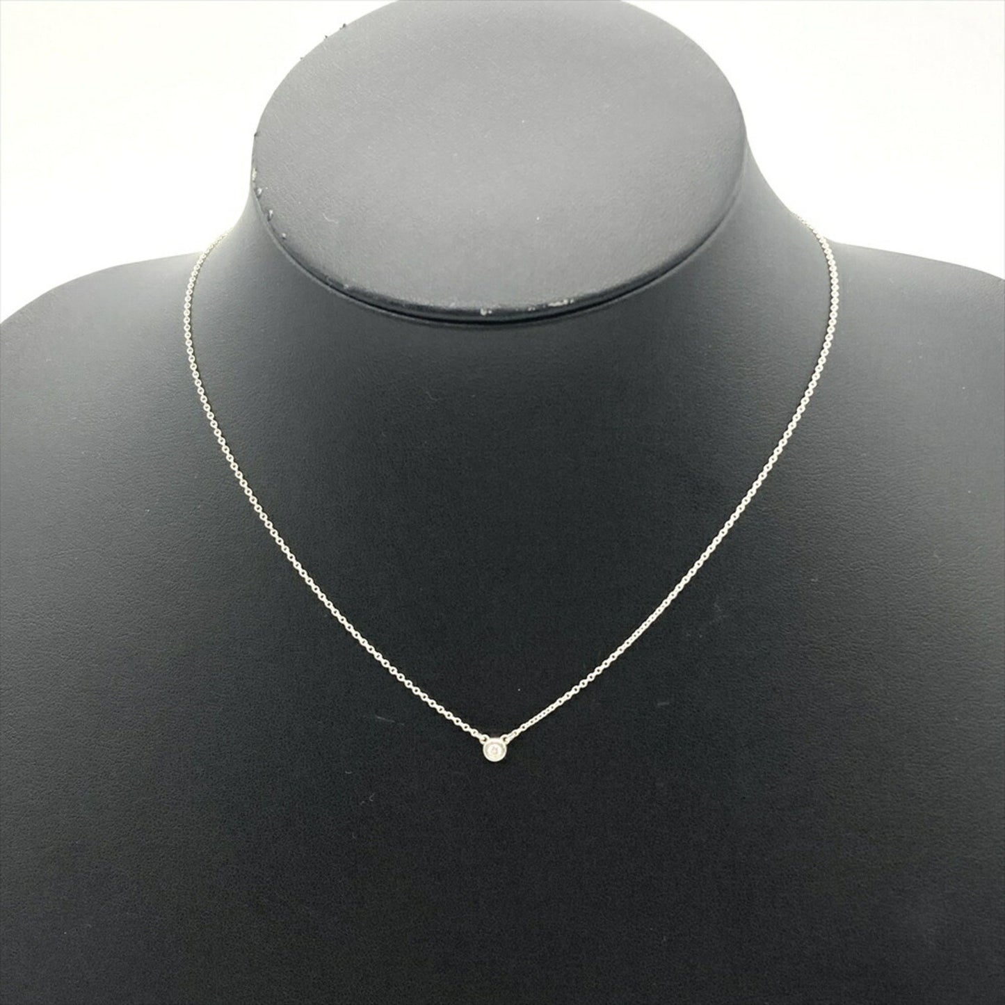 Tiffany & Co. By The Yard Necklace Diamond Sv925 1.6G Silver