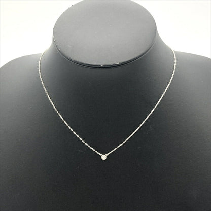 Tiffany & Co. By The Yard Necklace Diamond Sv925 1.6G Silver