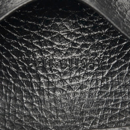 Gucci Gg Supreme Marmont 6-Ring Key Case 456118 Beige Black Leather