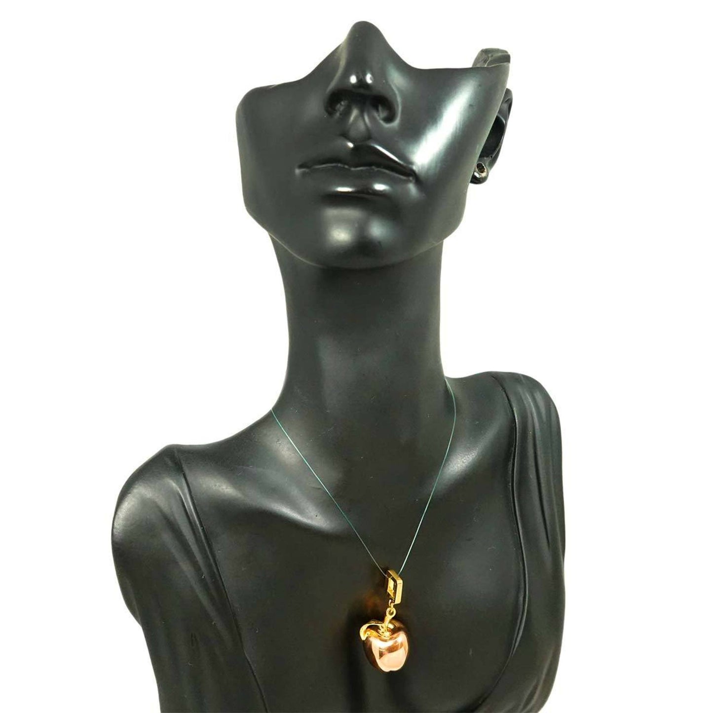 Louis Vuitton Apple Motif Pendant Top In 18K Pg/Yg Pink/Yellow Gold 750 Charm