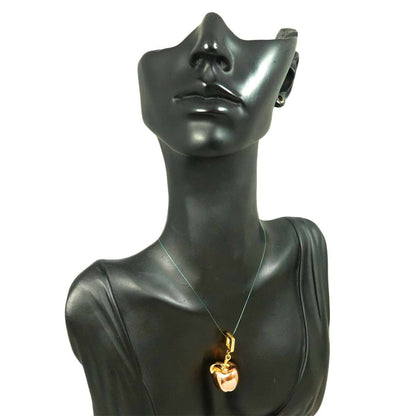 Louis Vuitton Apple Motif Pendant Top In 18K Pg/Yg Pink/Yellow Gold 750 Charm