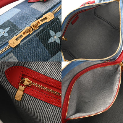 Louis Vuitton Monogram Denim Speedy Bandouliere 30 Blue M45041