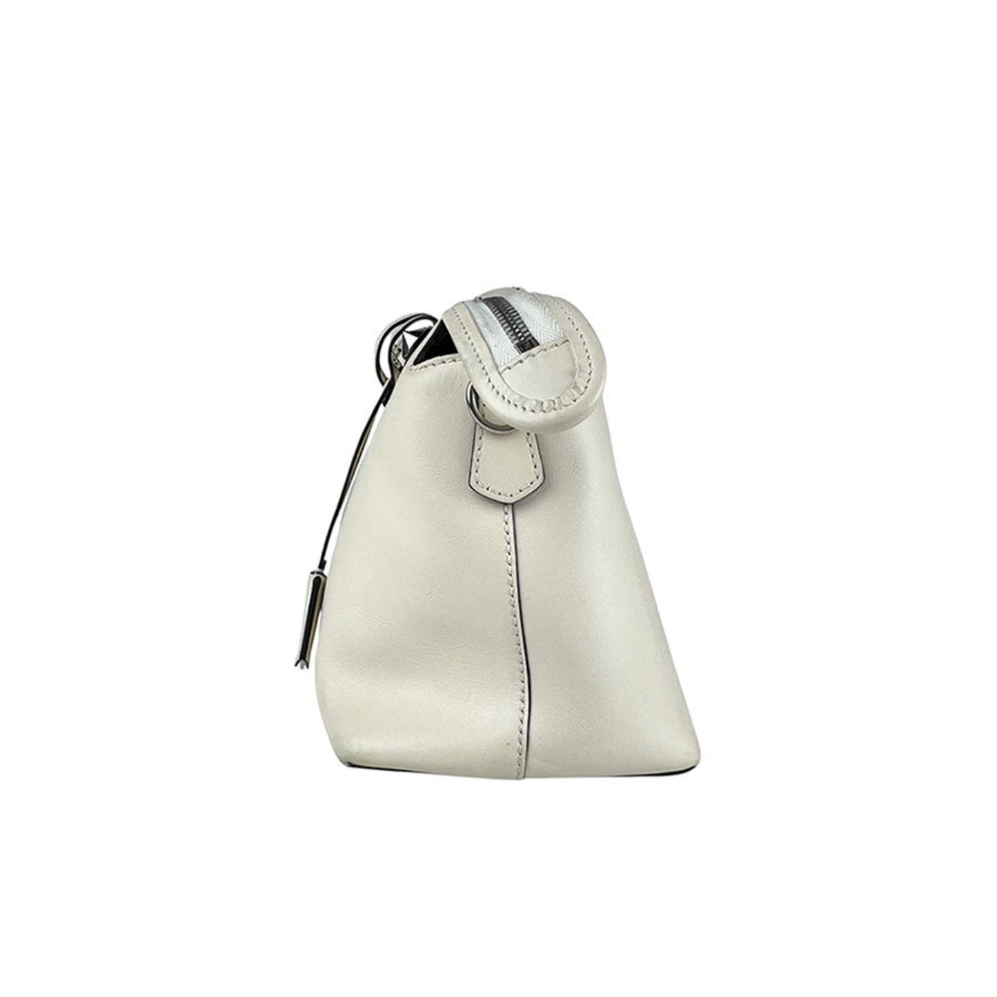 Fendi By The Way Medium Leather Shoulder Bag In Ivory