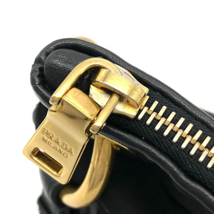 Prada Shoulder Bag Nylon Br4894 Black