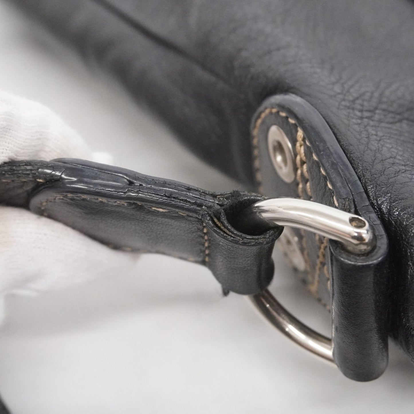 Gucci Shoulder Bag 190279 Leather Black