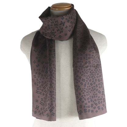 Hermes 100% Silk Reversible Scarf With Logo Print