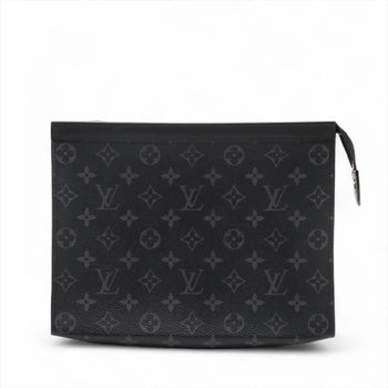 Louis Vuitton Monogram Eclipse Pochette Voyage Mm M61692 Leather Second Bag