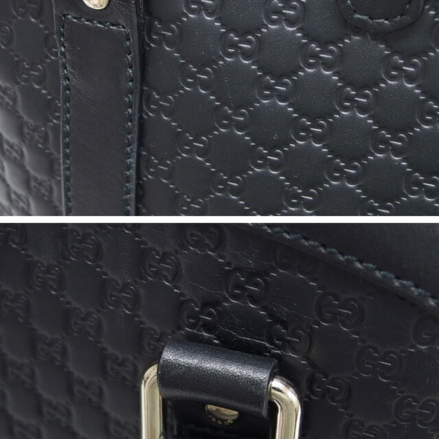 Gucci Micro Guccissima Shoulder Bag Black