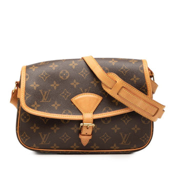 Louis Vuitton Monogram Sologne Shoulder Bag M42250 Brown Leather