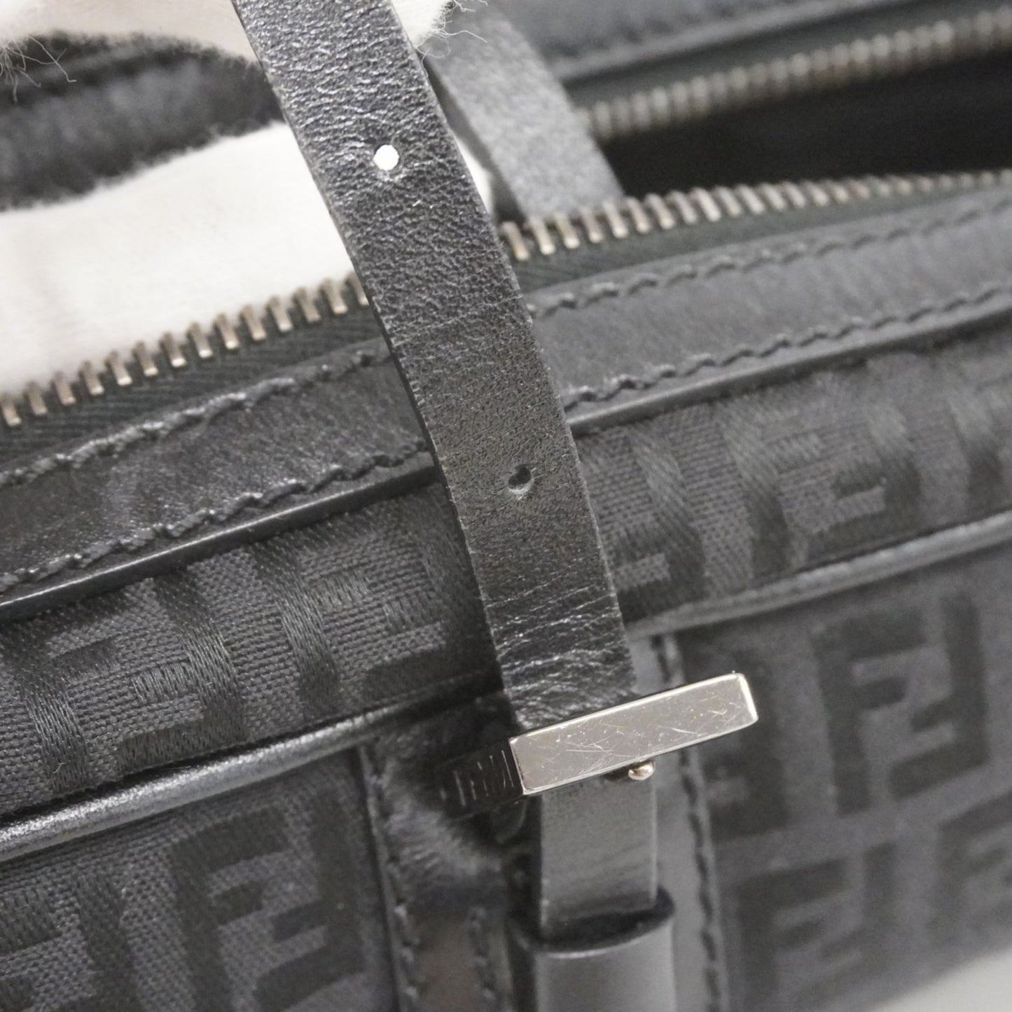 Fendi Zucchino Nylon Canvas Handbag