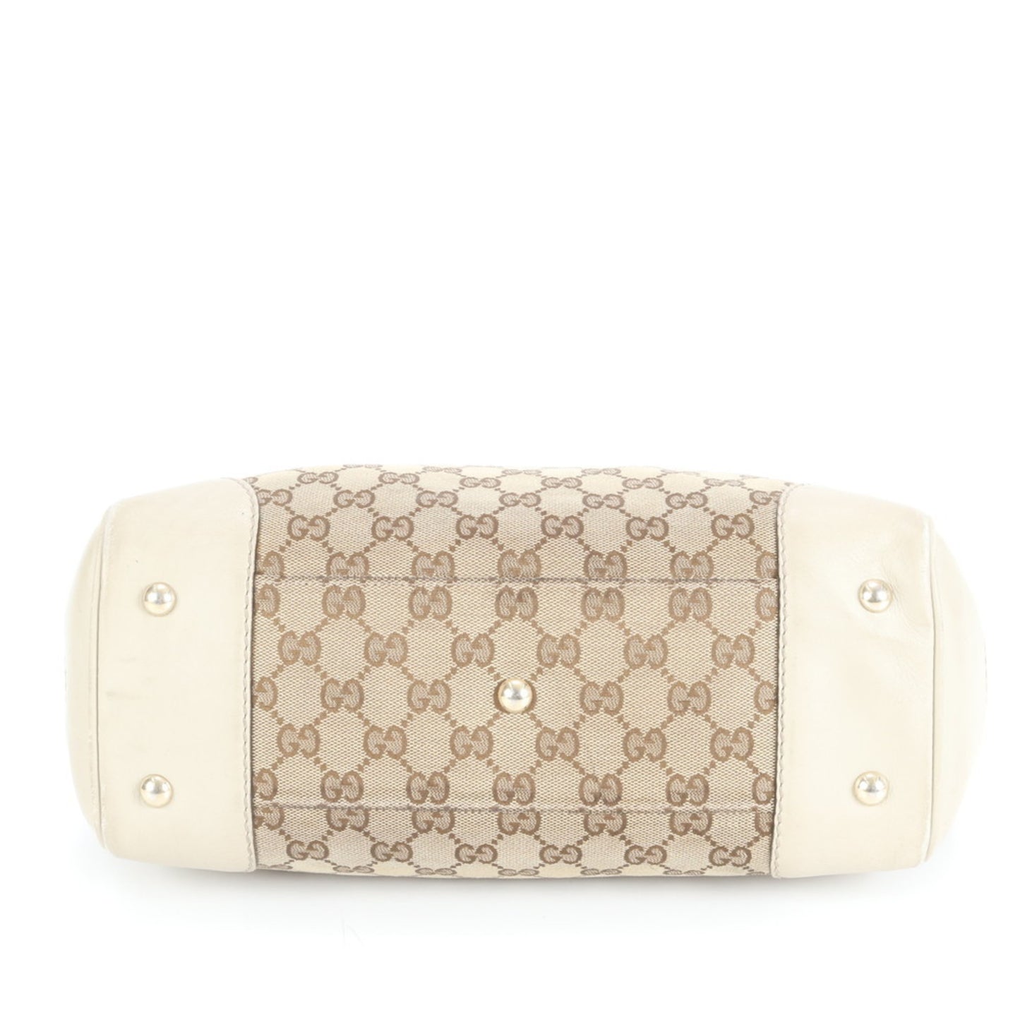 Gucci Gg Canvas Sherry Line Mayfair 257061 Leather Tote Bag