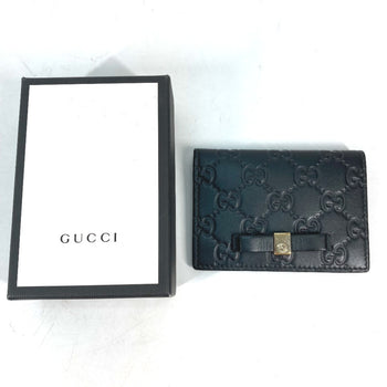 Gucci 451192 Guccissima Gg Ribbon Business Card Case