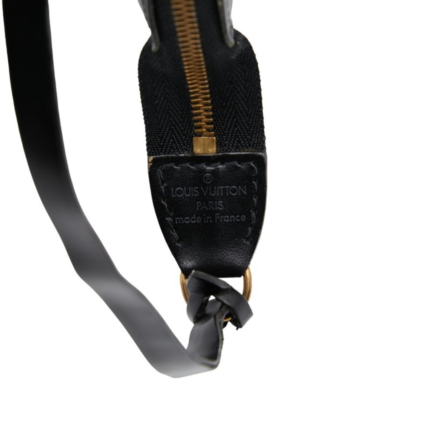 Louis Vuitton Epi Pochette Accessory Pouch Handbag M52942 Noir Black Leather