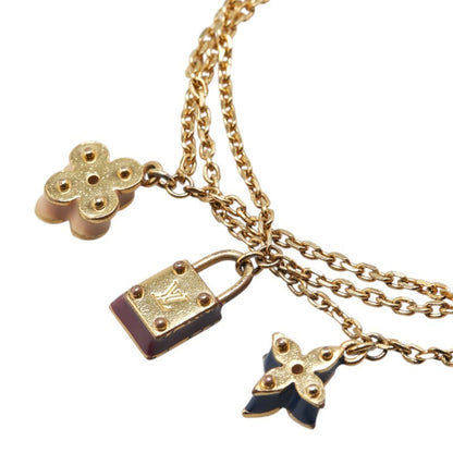 Louis Vuitton Monogram Sweet Charm Chain Bracelet M66248 Gold Plated