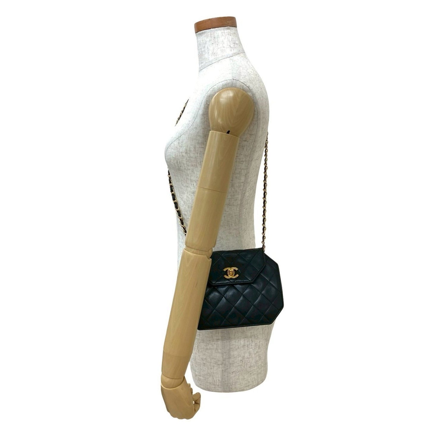 Chanel Matelasse Octagon Lambskin Chain Mini Shoulder Bag