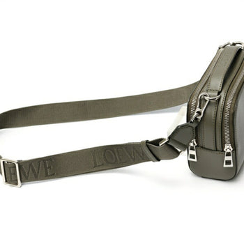 Loewe Crossbody Camera Bag Mini Shoulder C565R41X01 Satin Calfskin Khaki E-158820
