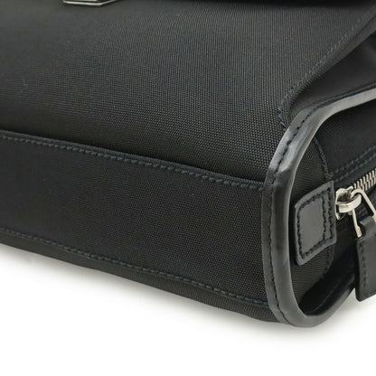 Gucci Gucci Second Bag Clutch Handbag Nylon Canvas Leather Black 108844