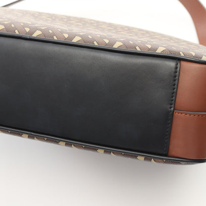 Burberry Tb Monogram Shoulder Bag Coated Canvas Leather