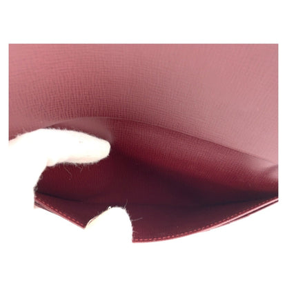 Cartier Must Line Bordeaux Gold Hardware Leather Long Wallet Billfold