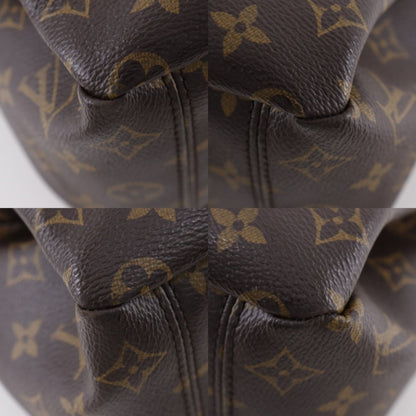 Louis Vuitton Pallas Handbag Shoulder Bag M41064 Monogram Canvas Noir Made In Usa 2015 Brown Sd0155