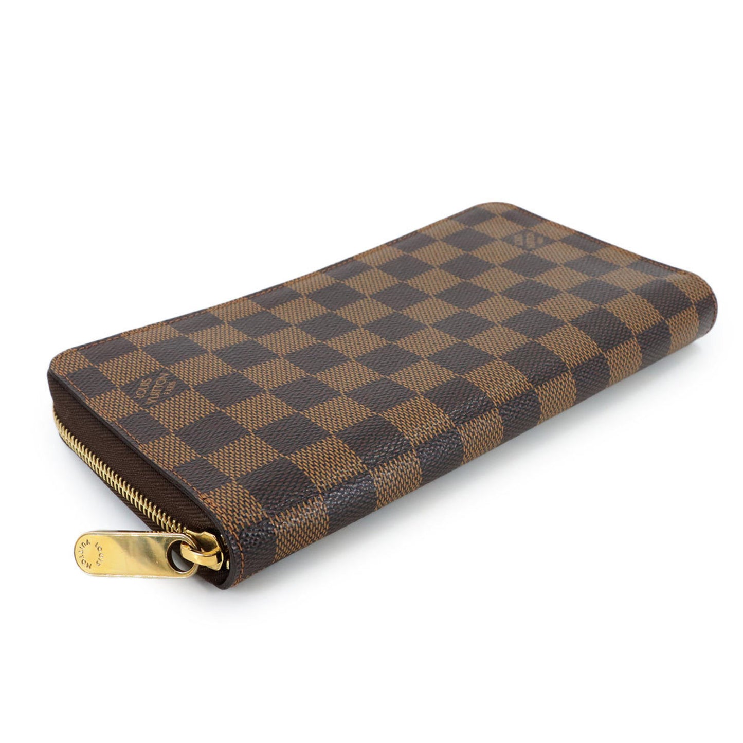 Louis Vuitton Damier Zippy Organizer Round Long Wallet In Ebene Leather N60003