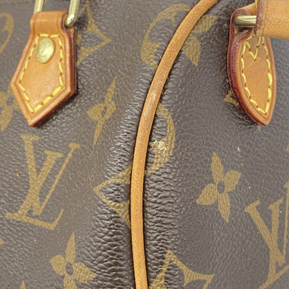 Louis Vuitton Monogram Mini Speedy Handbag M41534 Brown 2-Way Bag