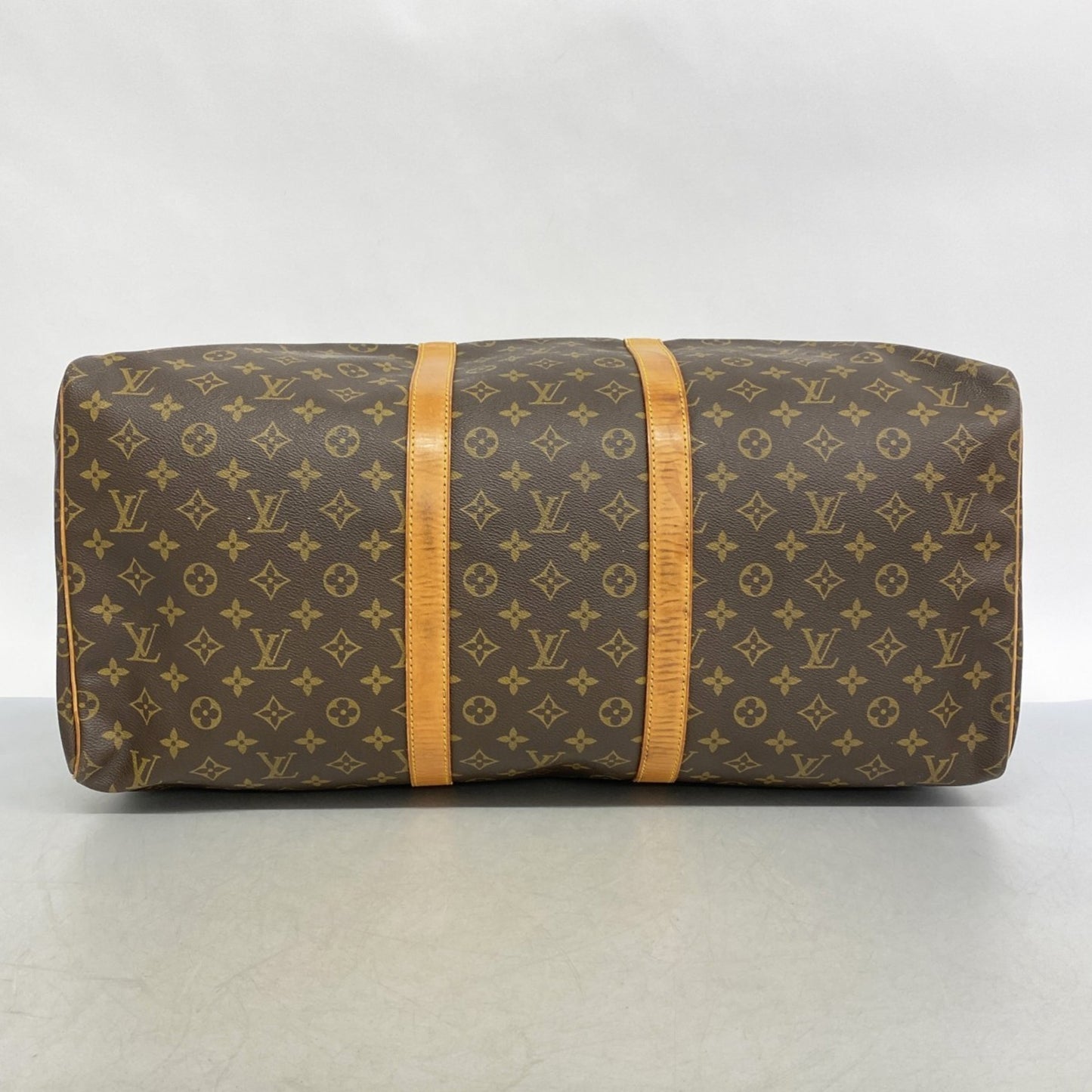 Louis Vuitton Monogram Keepall 55 Boston Bag M41424 Brown