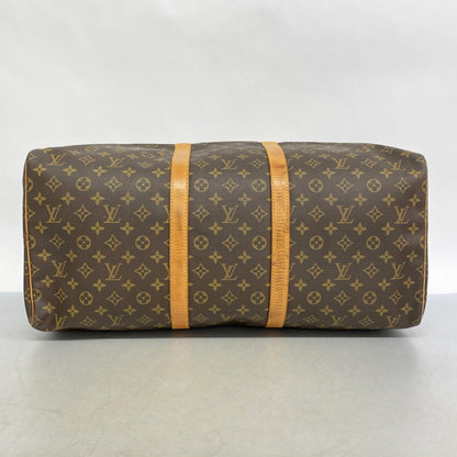 Louis Vuitton Monogram Keepall 55 Boston Bag M41424 Brown