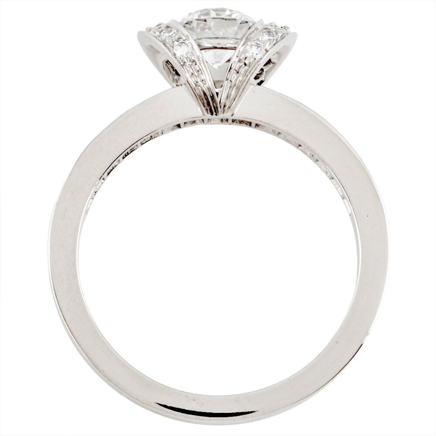 Tiffany & Co. Ribbon Engagement Ring With 0.61Ct Diamond