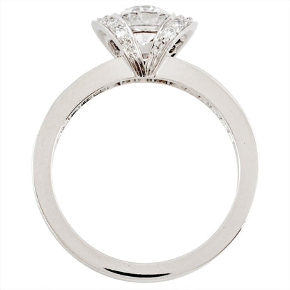 Tiffany & Co. Ribbon Engagement Ring With 0.61Ct Diamond