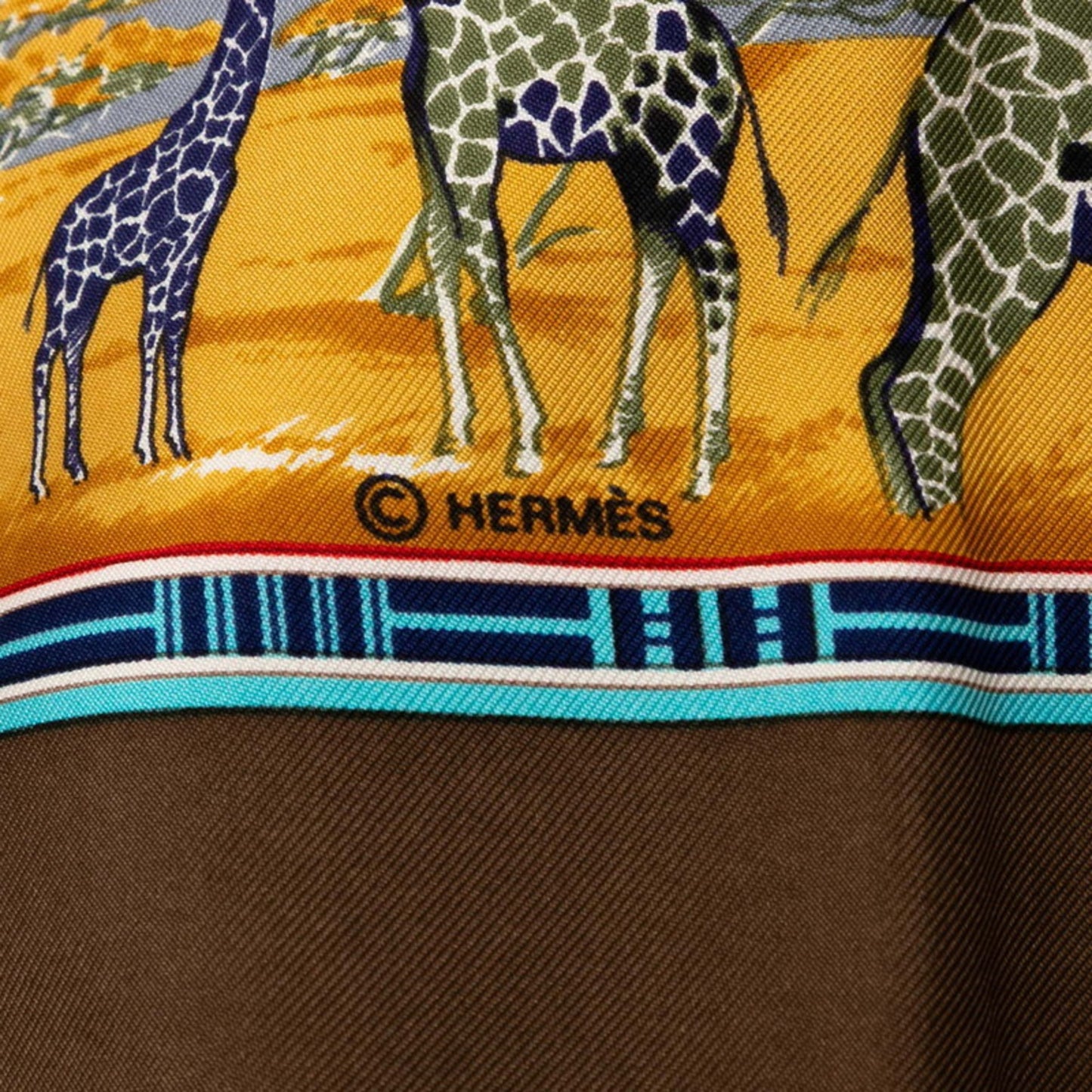 Herms Carr 90 Tropic Scarf