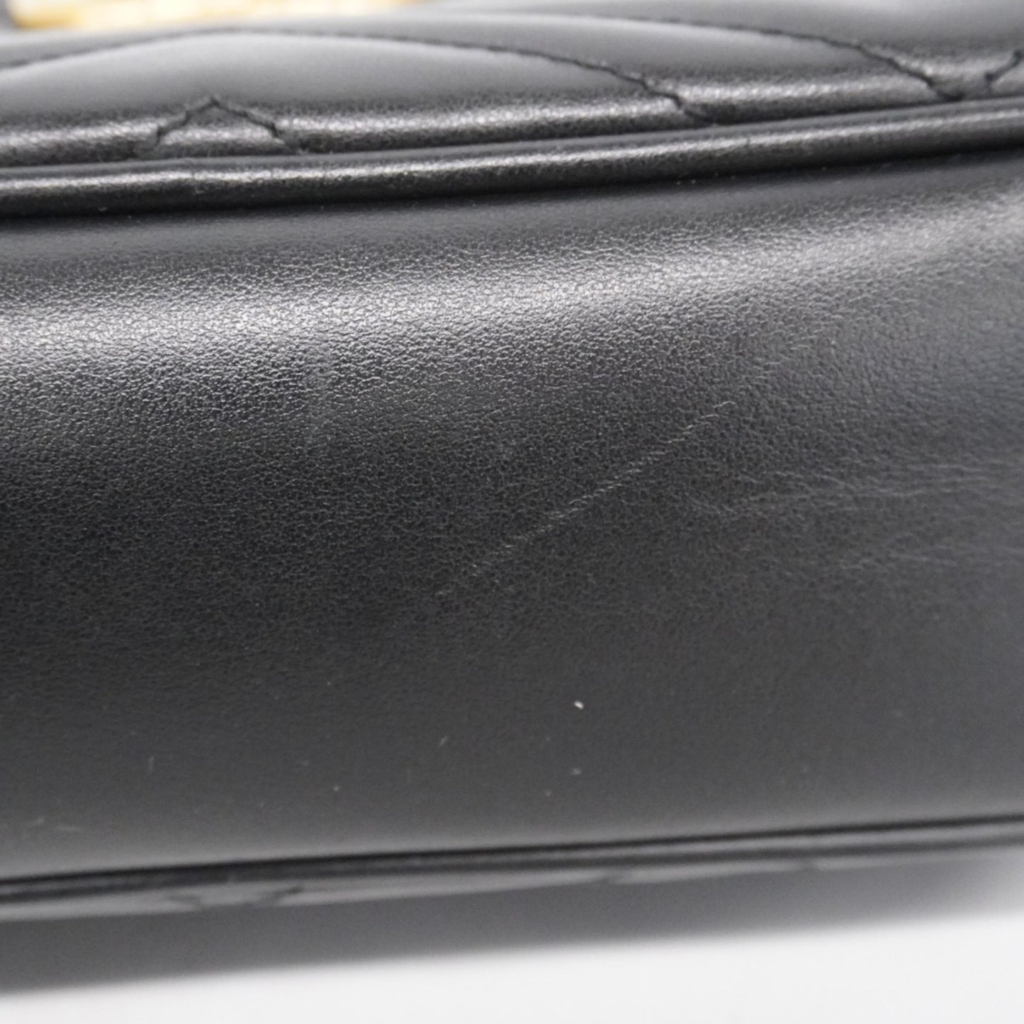 Gucci Gg Marmont Shoulder Bag 447632 Leather Black