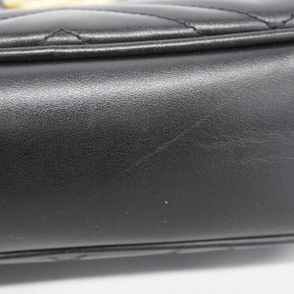 Gucci Gg Marmont Shoulder Bag 447632 Leather Black