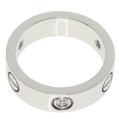 Cartier Love Ring 3P Diamond #52 18K White Gold