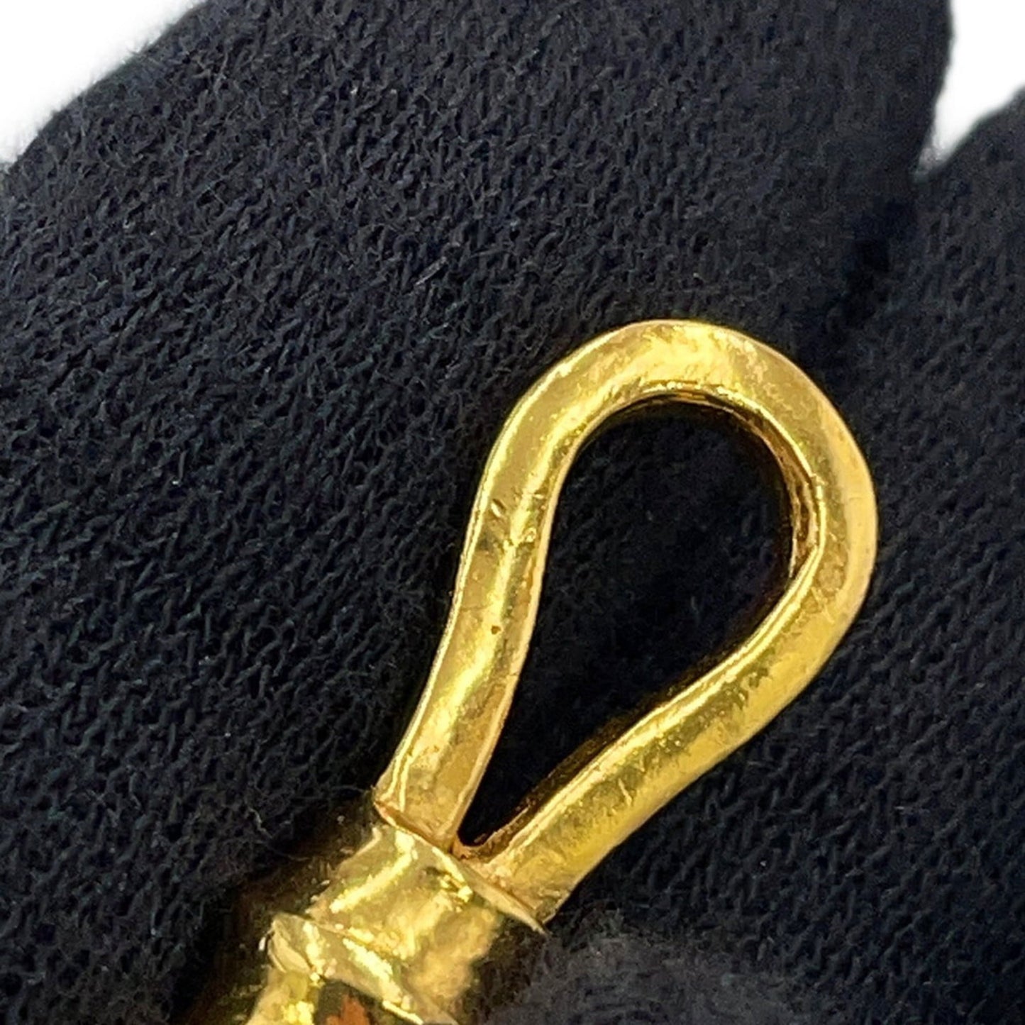 Chanel Coco Mark Flower Motif Metal Necklace 95A Chanel