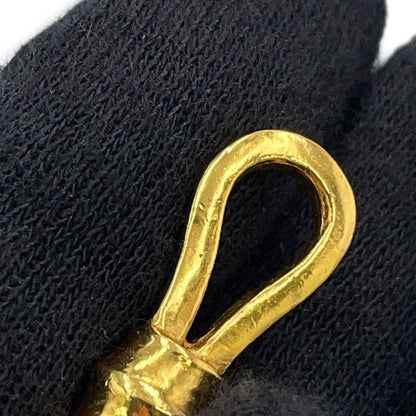 Chanel Coco Mark Flower Motif Metal Necklace 95A Chanel