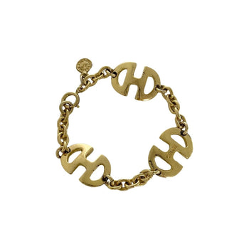 Celine Logo Motif Gp Bracelet Bangle Accessory Gold
