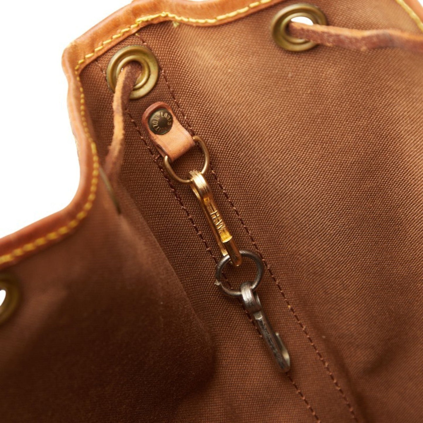 Louis Vuitton Monogram Noe One-Shoulder Bag M42224 Brown Leather