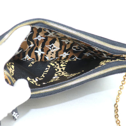 Louis Vuitton Louis Vuitton Pochette Double Zip Shoulder Bag Giant Monogram Jungle M67874