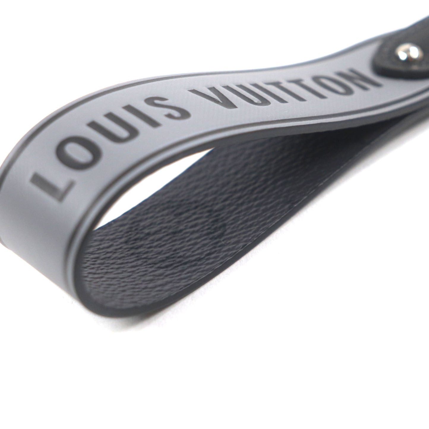 Louis Vuitton 2022 Louis Vuitton M00337 Capital Lv Monogram Eclipse Calfskin Key Ring Strap