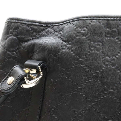 Gucci Gg Twins Guccissima Tote Bag Shoulder Leather Black 232957