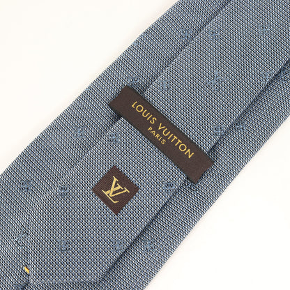 Louis Vuitton Monogram Silk Cravate Blue