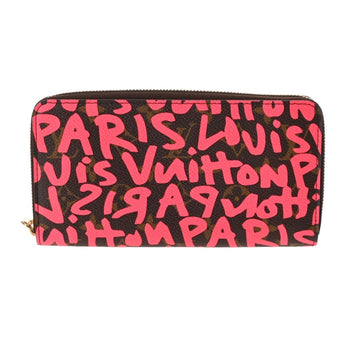 Louis Vuitton Louis Vuitton Monogram Graffiti Zippy Wallet Fuchsia M93710