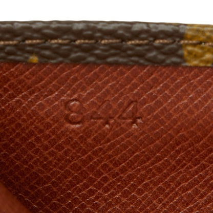 Louis Vuitton Monogram Pochette Lava 20 Second Bag Pouch M51935 Brown Leather